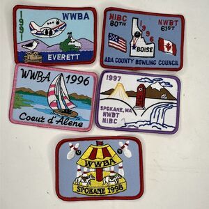 5 Washington State NWBT Patches WWBA Spokane Coeur d’Alene Idaho 91 96 97 98